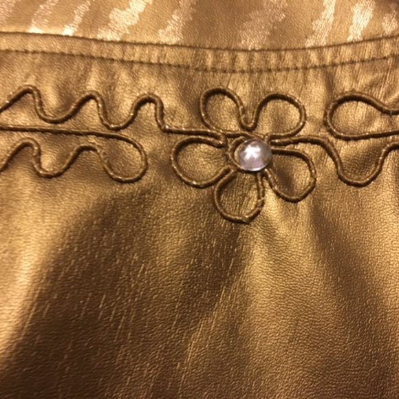 STUNNING Vintage Gold Embellished Trapeze Swing Coat, M - Picture 5 of 11